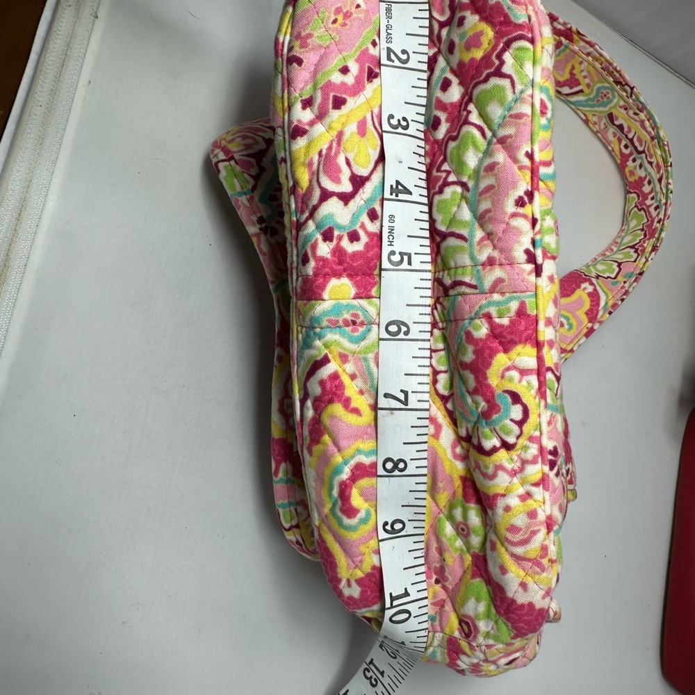 Vera Bradley Flap Over side pocket shoulder bag capri lemon print - Picture 11 of 13